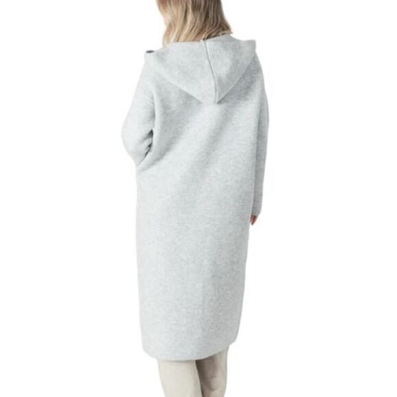 NWT Lyla + Luxe Grey Jiminy Hooded Coatigan Sz. L - Picture 3 of 7